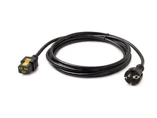 APC - Str&#248;mkabel - IEC 60320 C19 til power CEE 7/7 (hann) AC 240 V - 16 A - 3 m - svart - for P/N: SCL500RMI1UC, SMT2200R2I-AR, SMT3000I-AR, SMT3000R2I-AR, SRT1500XLI, SRT2200XLI-KR