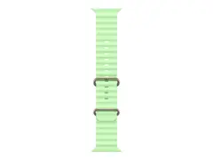 Apple - B&#229;nd for smart armb&#229;ndsur 49 mm, naturlig titanfinish - 130 - 200 mm - neongr&#248;nt - for Watch Herm&#232;s Series 9, SE 3, Series 10, Series 11, Series 8, Series 9, Ultra 2, Ultra 3