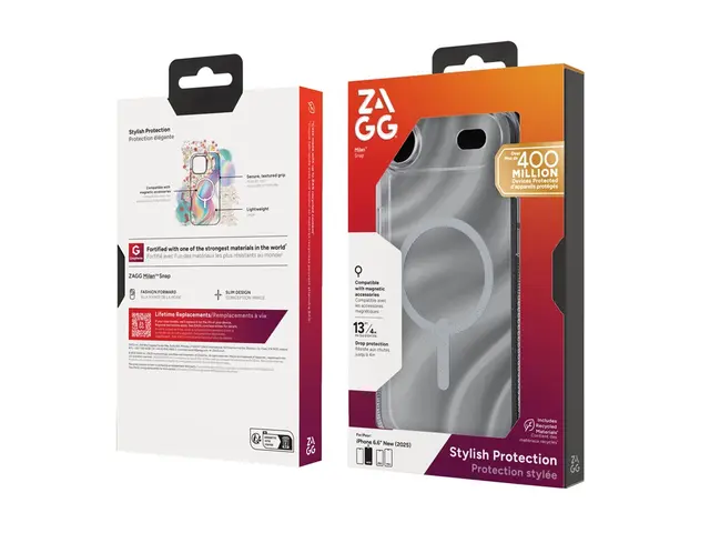 ZAGG Milan Snap - Baksidedeksel for mobiltelefon - MagSafe-samsvar...