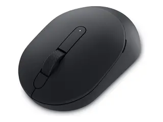 Dell Silent Mouse MS355 - Mus - høyre- og venstrehåndet optisk LED - 3 knapper - trådløs - 2.4 GHz, Bluetooth 5.1 LE - USB trådløs mottaker - svart - med 3 years NBD Advance Exchange