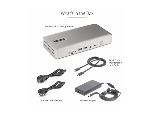 Startech Thunderbolt 4 Multi-Display Docking Station, Quad/Triple/...