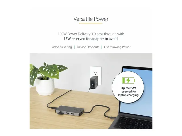 StarTech.com USB C Multiport Adapter, Dual HDMI Video, 4K 60Hz, 2-...