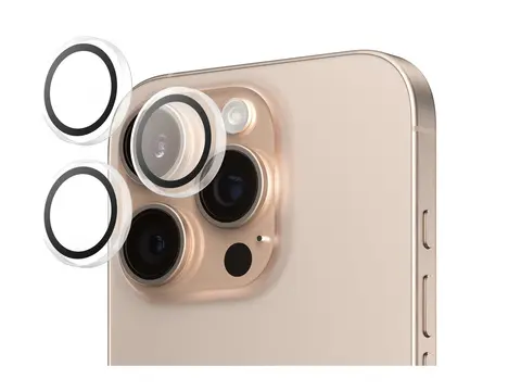 PanzerGlass Hoops - Clear Edition linsebeskytter for mobiltelefon - gjennomsiktig - for Apple iPhone 16 Pro, 16 Pro Max