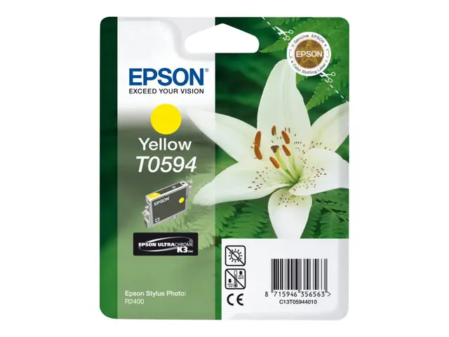 Epson T0594 - 13 ml - gul - original - blister - blekkpatron - for...