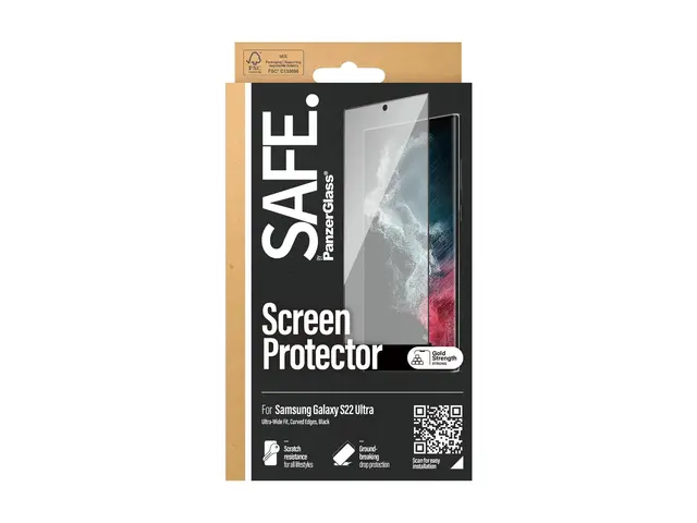 SAFE. by PanzerGlass - Skjermbeskyttelse for mobiltelefon kant-til...