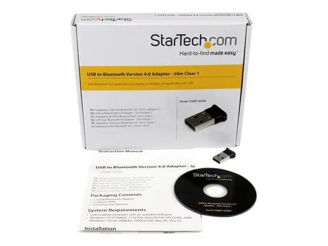 StarTech.com Bluetooth Adapter - Mini Bluetooth 4.0 USB Adapter - ...