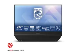 Philips 24B2D5300 - LED-skjerm - 24" (23.8" synlig) 1920 x 1080 Full HD (1080p) @ 120 Hz - IPS - 1500:1 - 2xHDMI, 2xUSB-C - høyttalere - svart