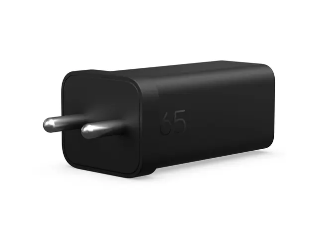 HP GaN Wall Charger - USB-C-strømadapter AC 115/230 V 65 watt svart