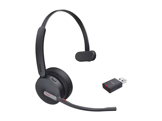 Yealink WH64 Hybrid Mono - Hodesett on-ear DECT / Bluetooth trådlø...