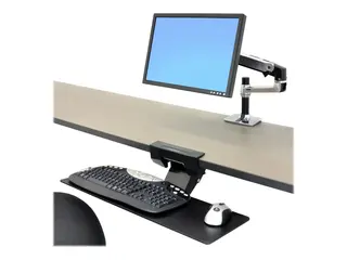 Ergotron Neo-Flex - Tastatur/musearm-monteringsbakke monterbar under skrivebord - svart