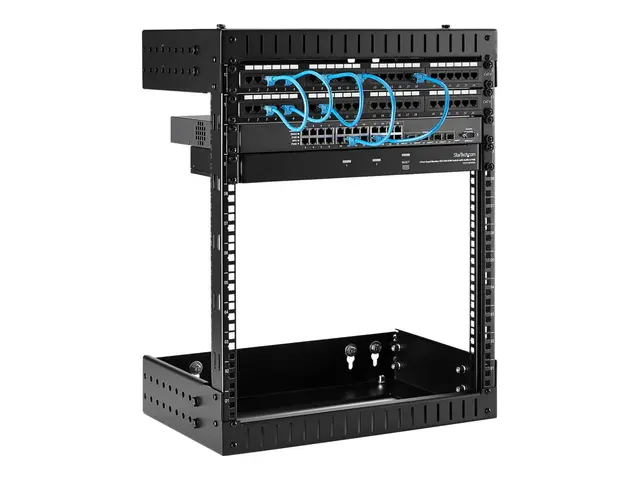 Startech 12U 19" Wall Mount Network Rack, Adjustable Depth 12-20" ...
