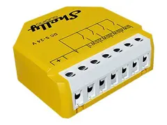 Shelly Wave - Smartsvitsj - 4 kanaler, DC trådløs - Z-Wave - 868.4 MHz - gul
