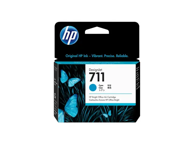 HP 711 - 29 ml - cyan - original - DesignJet - blekkpatron - for D...