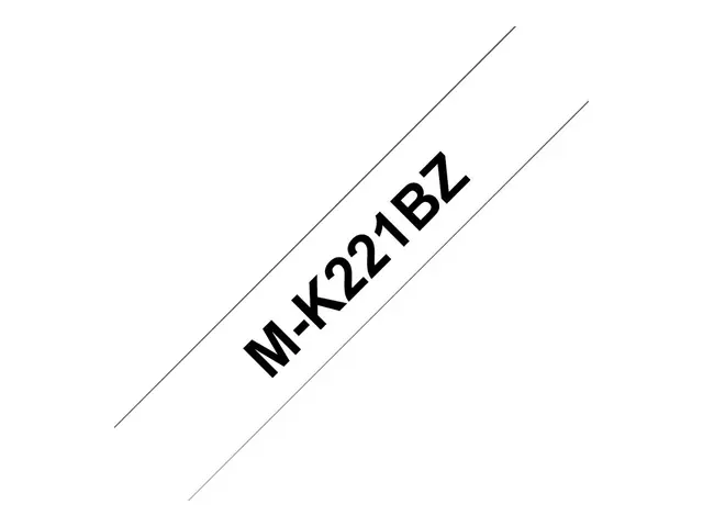 Brother M-K221BZ - Svart på hvitt Rull (0,9 cm x 8 m) 1 kassett(er...