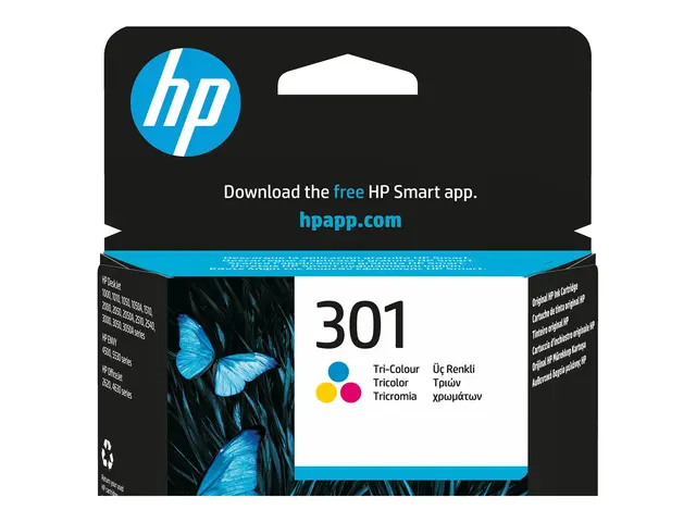 HP 301 - 3 ml farge (cyan, magenta, gul) original blekkpatron for ...