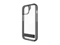 Zagg Santa Cruz - Baksidedeksel for mobiltelefon stativ - grafen - svart, gjennomsiktig - for Apple iPhone 13, 14, 15, 16e