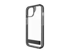 Zagg Santa Cruz - Baksidedeksel for mobiltelefon stativ - grafen - svart, gjennomsiktig - for Apple iPhone 13, 14, 15, 16e