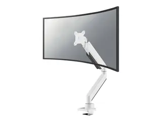 Neomounts NM-D775PLUS - Monteringssett - full bevegelse for LCD-skjerm - aluminium - hvit - skjermstørrelse: 10"-49" - klemmemonterbar, malje, skrivebordsmonterbar