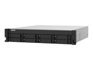 QNAP TS-832PXU - NAS-server - 8 brønner - kan monteres i rack SATA 6Gb/s - RAID 0, 1, 5, 6, 10, 50, 60, JBOD - RAM 4 GB - Gigabit Ethernet / 2.5 Gigabit Ethernet / 10 Gigabit Ethernet - iSCSI støtte - 2U