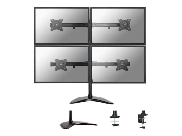 Neomounts NM-D335D4 - Stativ full bevegelse for 4 LCD-skjermer sva...
