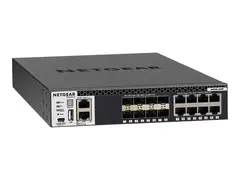 NETGEAR M4300-8X8F - Switch - L3 Styrt - 8 x 10/100/1000/10000 + 8 x 10 Gigabit SFP+ - front til bakside-luftflyt - rackmonterbar