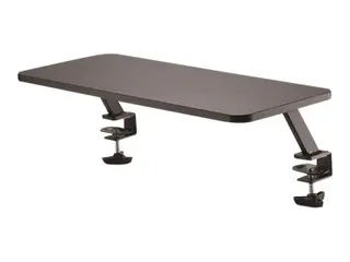 StarTech.com Monitor Riser Stand - Clamp-on Monitor Shelf for Desk Extra Wide 25.6" (65 cm) For up to 34" Monitors - Black (MNRISERCLMP) - Monteringssett - for Skjerm - svart - skjermstørrelse: inntil 32" - skrivebordsmonterbar