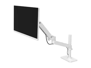 Ergotron LX Pro - Monteringssett (skjermarm, høy stang) for LCD-skjerm - aluminium - hvit - skjermstørrelse: inntil 34" - skrivebordsmonterbar
