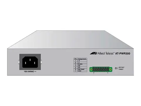 Allied Telesis AT-PWR300 - Strømforsyning (kan monteres i rack) AC 100-240 V - 300 watt - 19" - Europa - for AT x310-26FP, x310-26FT, x310-50FP, x310-50FT; CentreCOM AT-GS980EM/11PT