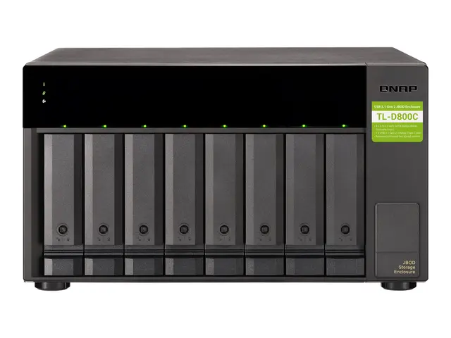 QNAP TL-D800C - Harddiskarray - 8 brønner (SATA-600) - USB 3.2 Gen...