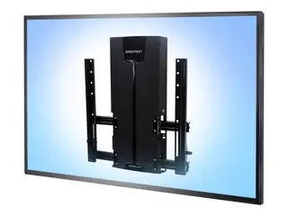Ergotron - Monteringssett (tippebrakett, monteringssjablong, lavprofilsløftemodul, kabelstyringsmaskinvare) Konstant kraftteknologi - for LCD-skjerm - gliding, veldig robust - svart - skjermstørrelse: 46"-63" - veggmonterbar