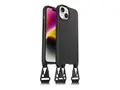 OtterBox React Series - Baksidedeksel for mobiltelefon halskjede - MagSafe-samsvar - svart - for Apple iPhone 14