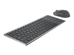 Dell Multi-Device KM7120W - Tastatur- og mussett tr&#229;dl&#248;s - 2.4 GHz, Bluetooth 5.0 - Pan Nordic - titangr&#229; - med 3 years NBD Advance Exchange - for Latitude 3320, 3520, 7320 Detachable; XPS 13 9310, 17 9710