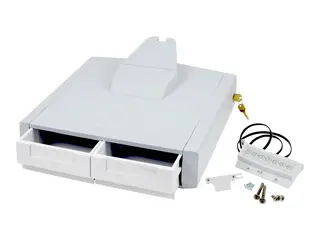 Ergotron StyleView SV43 Series Primary Double Monteringskomponent (2-skuffsmodul) - låsbar - medisinsk - grå, hvit - vognmonterbar - nikkelmetallhybrid