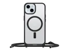 OtterBox React Series - Baksidedeksel for mobiltelefon halskjede - MagSafe-samsvar - svart krystall
