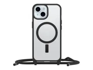 OtterBox React Series - Baksidedeksel for mobiltelefon halskjede - MagSafe-samsvar - svart krystall