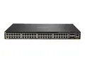 HPE Aruba 6300M - Switch - L3 - Styrt 48 x 10/100/1000 (PoE+) + 4 x 1 Gigabit / 10 Gigabit / 25 Gigabit / 50 Gigabit SFP56 (opplink / stabling) - front og side til bakside - rackmonterbar - PoE+ (1440 W)