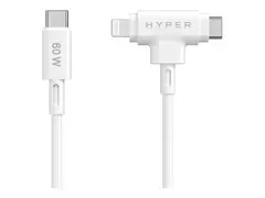 HyperJuice - Lightning-kabel - USB-C hann til Lightning, USB-C hann 1.5 m - hvit
