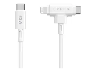 HyperJuice - Lightning-kabel - USB-C hann til Lightning, USB-C hann 1.5 m - hvit
