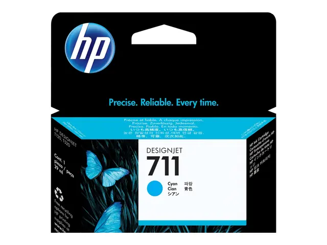 HP 711 - 29 ml - cyan - original - DesignJet - blekkpatron - for D...