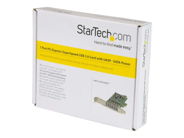 StarTech.com 7 Port PCI Express USB 3.0 Card - Standard & Low-Prof...