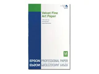 Epson Fine Art Velvet - Fløyel - A3 plus (329 x 423 mm) 20 ark papir for SureColor P5000, P800, SC-P10000, P20000, P5000, P700, P7500, P900, P9500