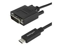 StarTech.com USB-C to DVI Cable 6 ft / 2m - 1080p - 1920x1200 - USB-C DVI Monitor Cable - USB C Cable - Computer Monitor Cable (CDP2DVIMM2MB) - USB / DVI-kabel - USB-C til DVI-D - 2 m