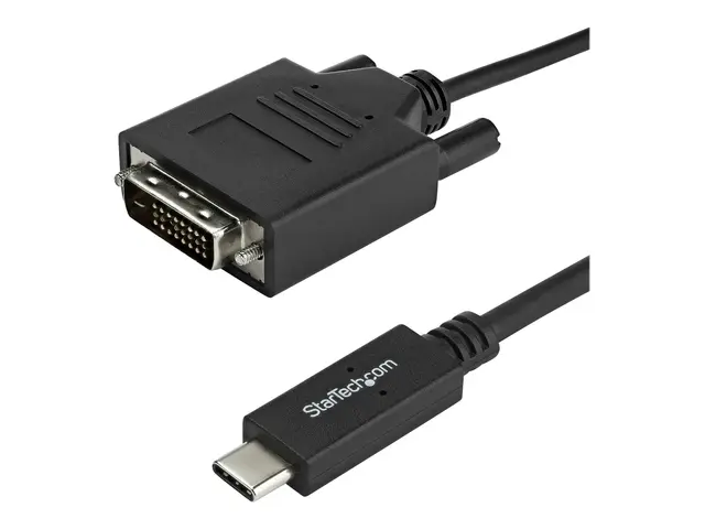 StarTech.com USB-C to DVI Cable - 6 ft / 2m 1080p 1920x1200 Monito...