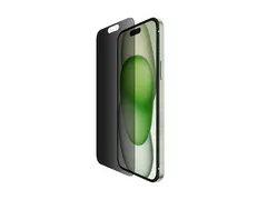 Belkin ScreenForce Pro - Skjermbeskyttelse for mobiltelefon 2.5D - glass - med personvernsfilter - glass - for Apple iPhone 14 Pro Max, 15 Plus
