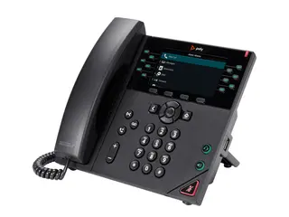 Poly VVX 450 - VoIP-telefon - treveis anropskapasitet SRTP, SIP, SDP - 12 linjer - svart