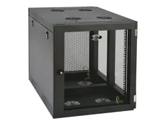 Eaton Tripp Lite Series 12U Wall Mount Rack Enclosure Server Cabinet Side Mount Wallmount Rack skap - veggmonterbar - svart - 12U - 19&quot;