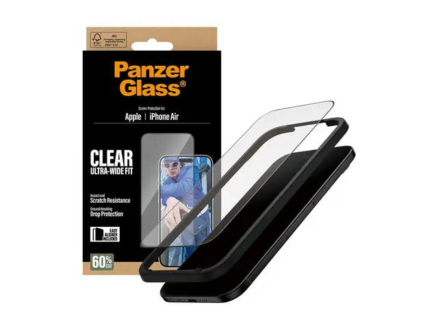 PanzerGlass - Skjermbeskyttelse for mobiltelefon ultravid passform...