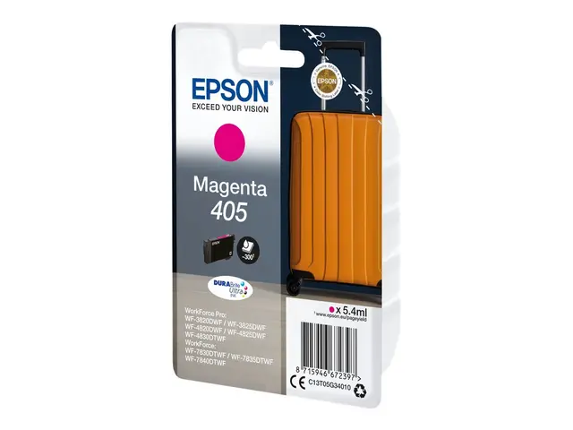 Epson 405 - 5.4 ml - magenta - original - blære med RF/lyd-alarm -...