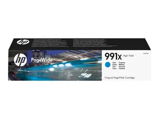HP 991X - 193 ml - Høy ytelse - cyan original - PageWide - blekkpatron - for PageWide Color 755; PageWide Managed P77740, P77760; PageWide Pro 750, 772, 777