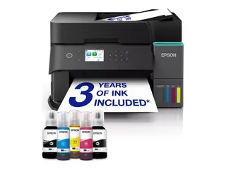 Epson EcoTank ET-3950 - Multifunksjonsskriver farge - ink-jet - ITS - Legal (216 x 356 mm) (original) - A4/Legal (medie) - opp til 11.5 spm (kopiering) - opp til 18 spm (trykking) - 250 ark - USB, LAN, Wi-Fi(ac)